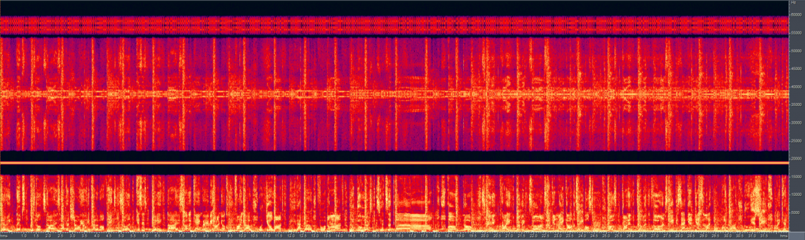 Spectral frequency display of the original MPX signal